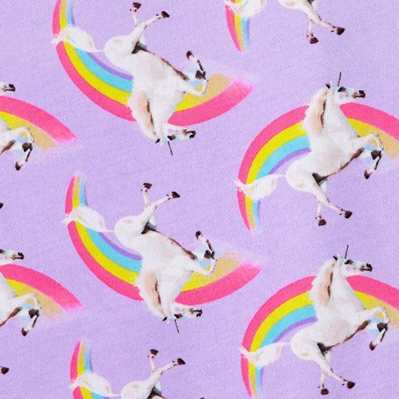 Carter's Girl's Unicorn Rainbow Graphic Print Fleece Crew Neck Sweatshirt 14 - Picture 2 of 5